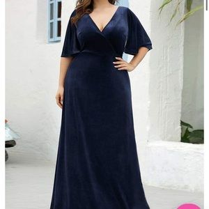 Plus size Velvet dress.